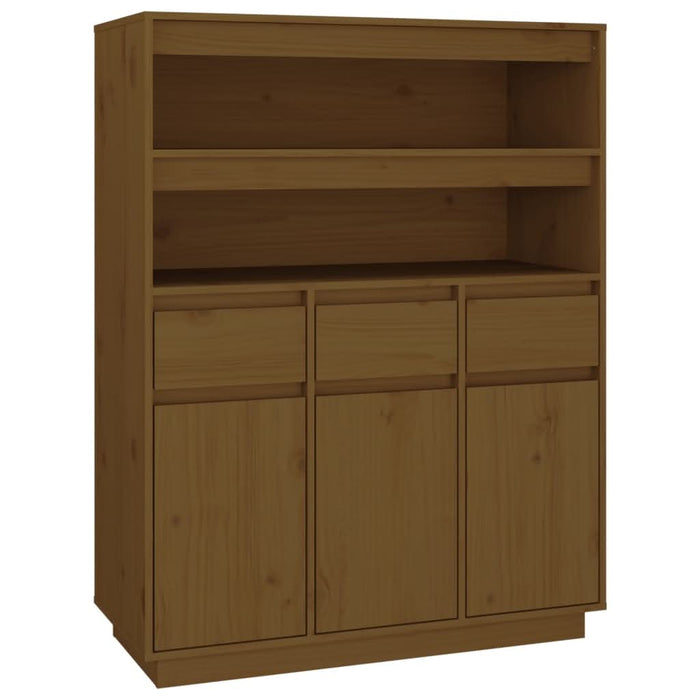Dulap înalt, maro miere, 89x40x116,5 cm, lemn masiv de pin - WALTI WALTI