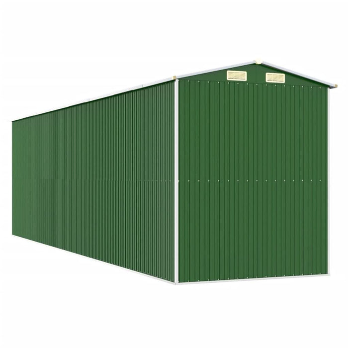 Șopron de grădină, verde, 192x689x223 cm, oțel zincat - WALTI WALTI