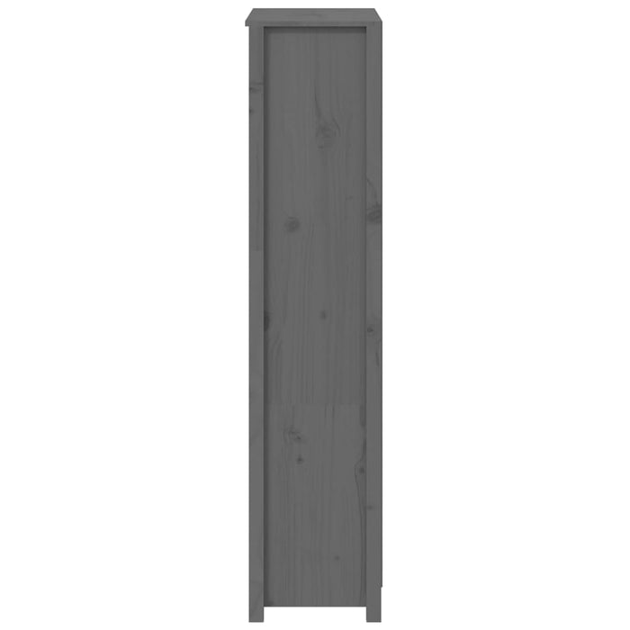 Dulap înalt, gri, 80x35x154 cm, lemn masiv de pin - WALTI WALTI
