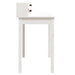Birou, alb, 110x50x93 cm, lemn masiv de pin - WALTI WALTI