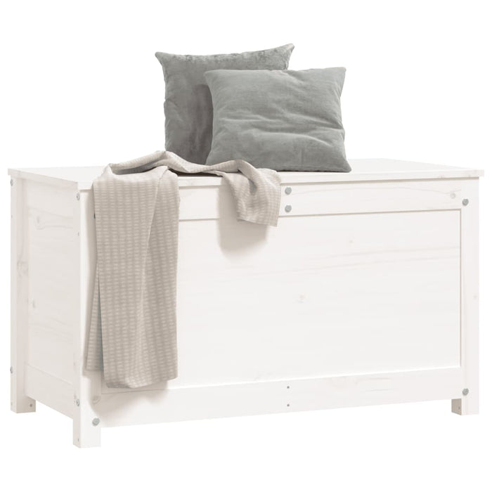 Cutie de depozitare, alb, 80x40x45,5 cm, lemn masiv de pin - WALTI WALTI