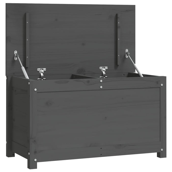 Cutie de depozitare, gri, 80x40x45,5 cm, lemn masiv de pin - WALTI WALTI