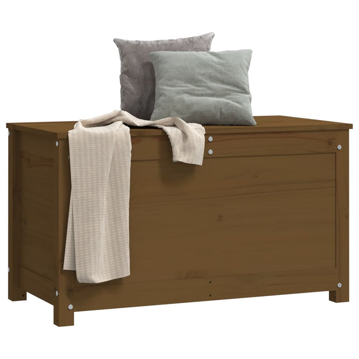 Cutie de depozitare, maro miere, 80x40x45,5 cm, lemn masiv pin - WALTI WALTI