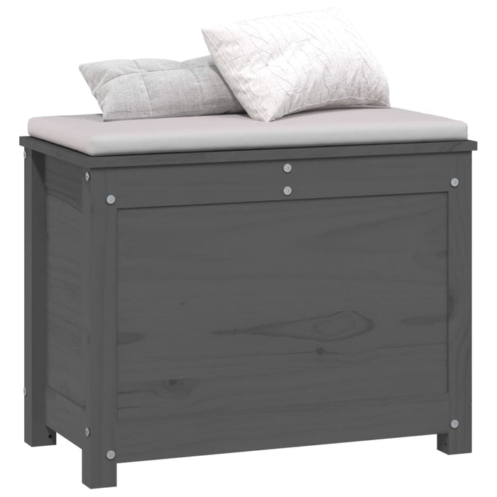 Cutie de depozitare, gri, 60x32x45,5 cm, lemn masiv de pin - WALTI WALTI