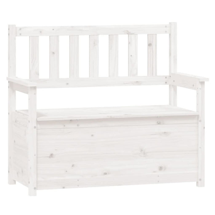 Bancă, alb, 112,5x51,5x96,5 cm, lemn masiv de pin - WALTI WALTI