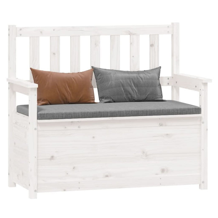 Bancă, alb, 112,5x51,5x96,5 cm, lemn masiv de pin - WALTI WALTI