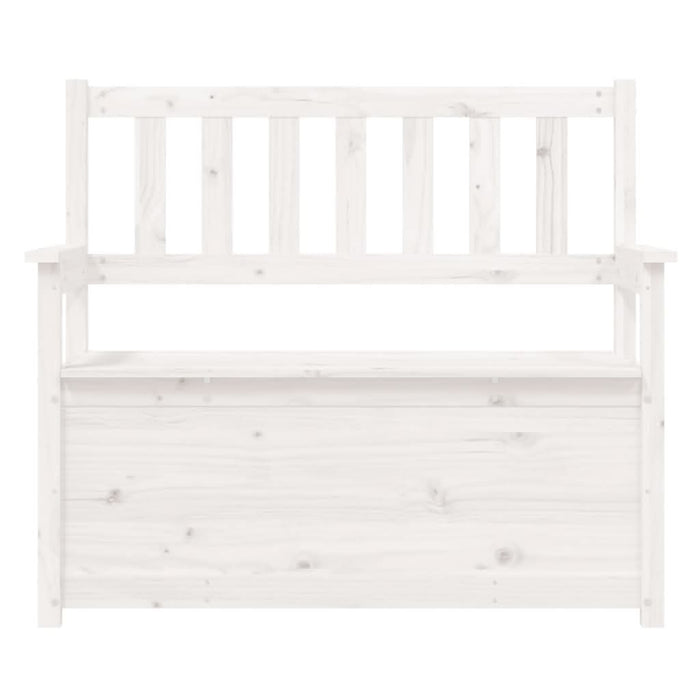 Bancă, alb, 112,5x51,5x96,5 cm, lemn masiv de pin - WALTI WALTI