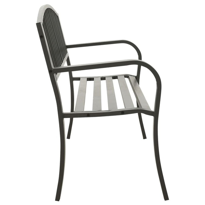 Bancă de grădină, gri, 120 cm, oțel - WALTI WALTI