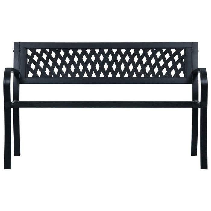 Bancă de grădină din oțel, negru, 120 cm - WALTI WALTI