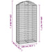 Coș gabion arcuit, 100x50x200/220 cm, fier galvanizat - WALTI WALTI