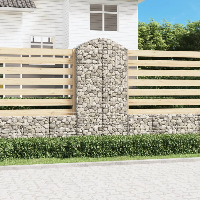 Coș gabion arcuit, 100x50x200/220 cm, fier galvanizat - WALTI WALTI