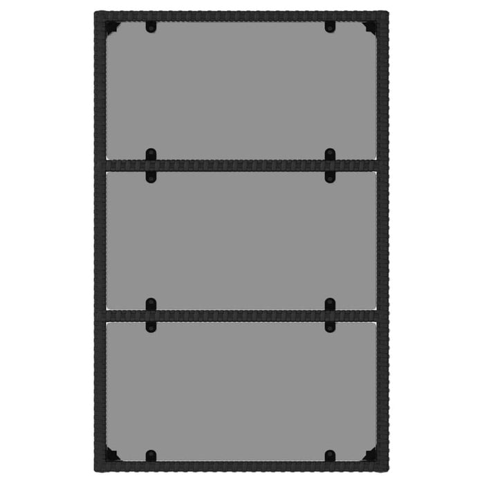 Set mobilier de grădină cu perne, 6 piese, negru, poliratan - WALTI WALTI