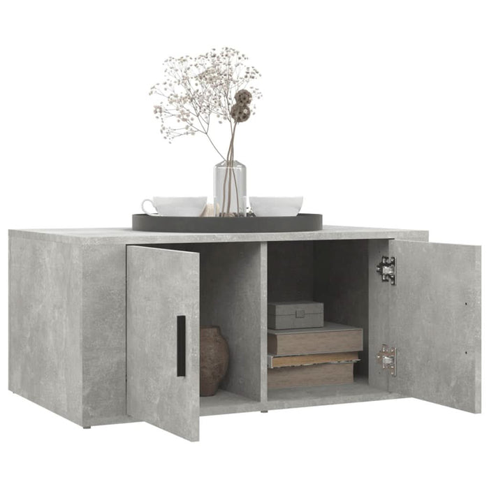 Măsuță de cafea, gri beton, 80x50x36 cm, lemn compozit - WALTI WALTI