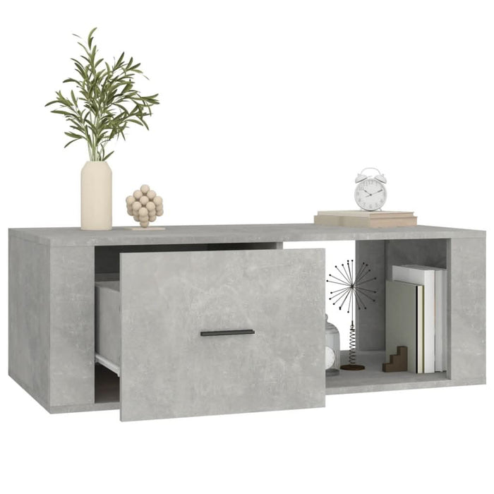 Măsuță de cafea, gri beton, 100x50,5x35 cm, lemn compozit - WALTI WALTI