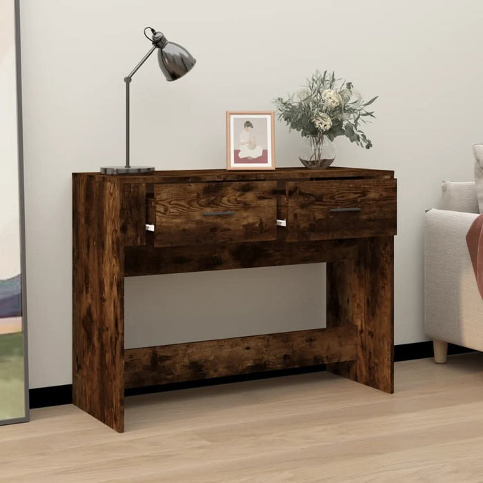 Măsuță consolă, stejar fumuriu, 100x39x75 cm, lemn prelucrat - WALTI WALTI