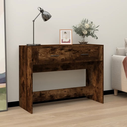 Măsuță consolă, stejar fumuriu, 100x39x75 cm, lemn prelucrat - WALTI WALTI