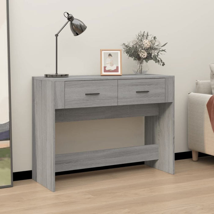 Măsuță consolă, gri sonoma, 100x39x75 cm, lemn prelucrat - WALTI WALTI