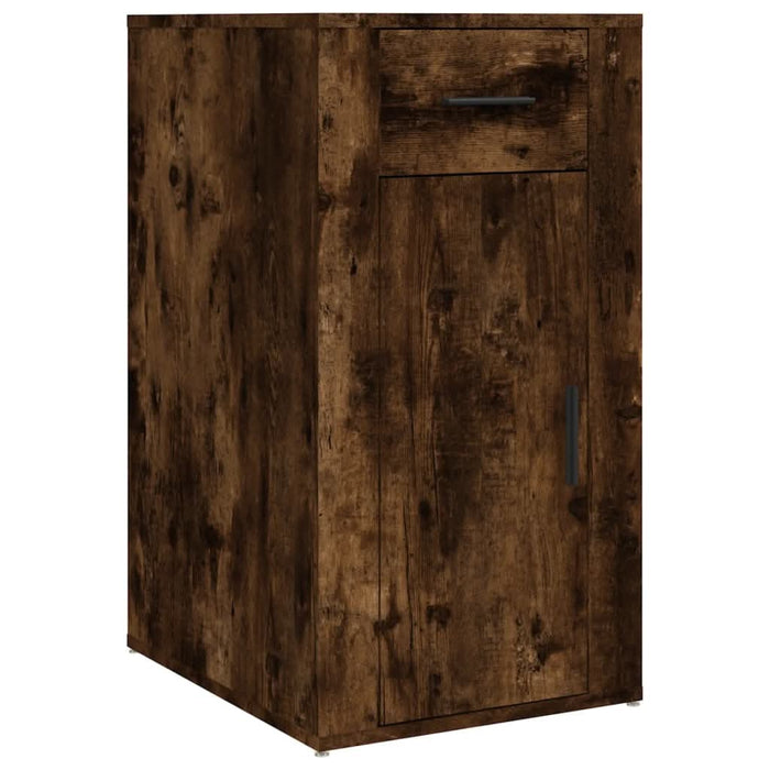 Dulap de birou, stejar fumuriu, 40x49x75 cm, lemn prelucrat - WALTI WALTI