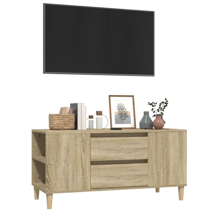 Comodă TV, stejar sonoma, 102x44,5x50 cm, lemn prelucrat - WALTI WALTI
