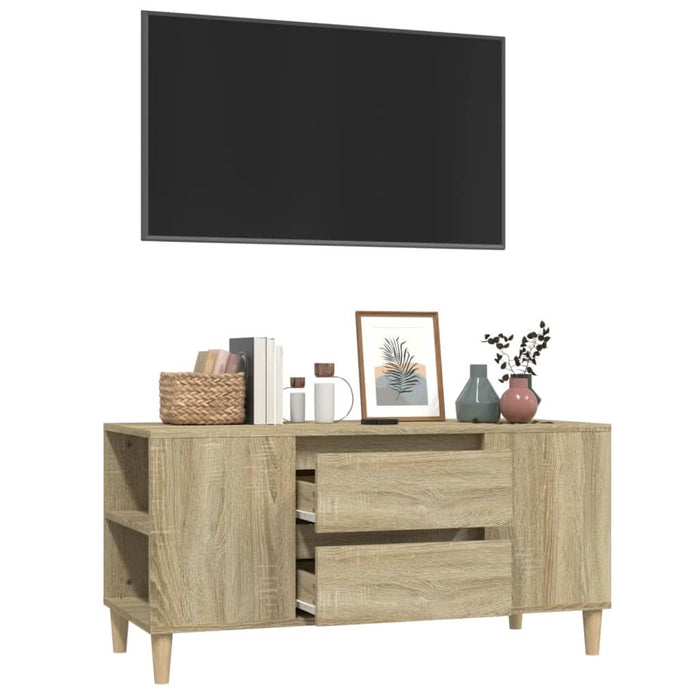 Comodă TV, stejar sonoma, 102x44,5x50 cm, lemn prelucrat - WALTI WALTI