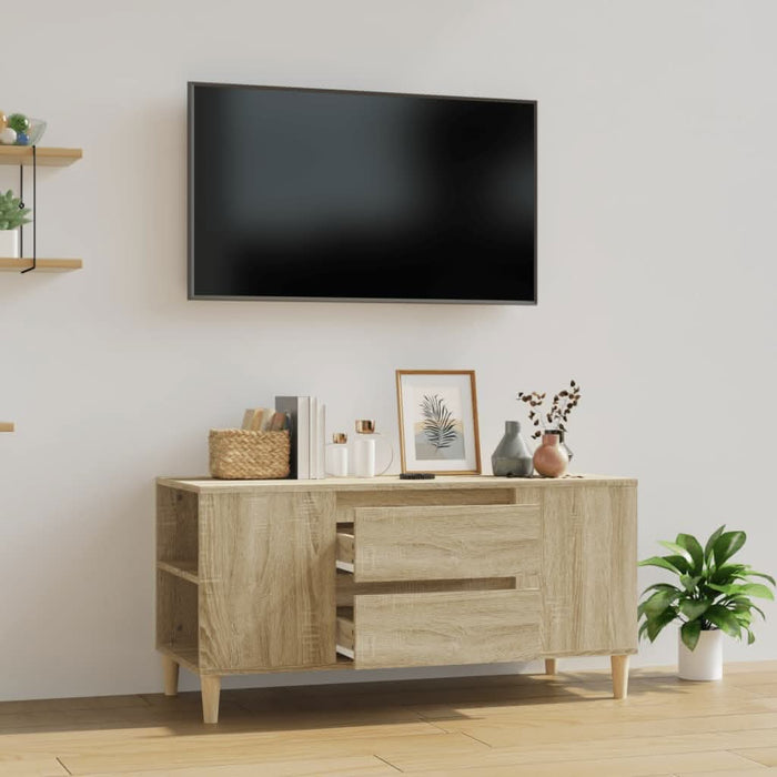 Comodă TV, stejar sonoma, 102x44,5x50 cm, lemn prelucrat - WALTI WALTI