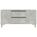 Comodă TV, gri beton, 102x44,5x50 cm, lemn prelucrat - WALTI WALTI