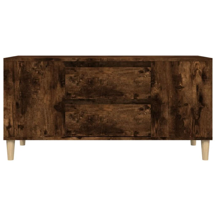 Comodă TV, stejar fumuriu, 102x44,5x50 cm, lemn prelucrat - WALTI WALTI