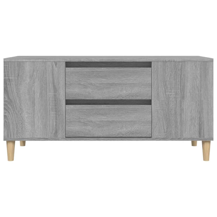Comodă TV, gri sonoma, 102x44,5x50 cm, lemn prelucrat - WALTI WALTI