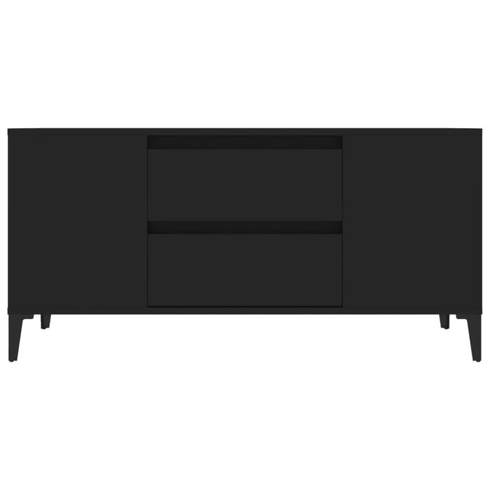 Comodă TV, negru, 102x44,5x50 cm, lemn prelucrat - WALTI WALTI