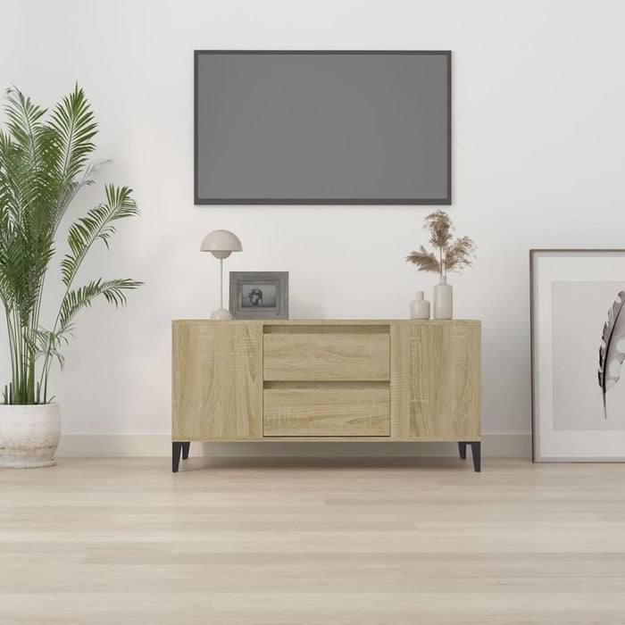 Comodă TV, stejar sonoma, 102x44,5x50 cm, lemn prelucrat - WALTI WALTI
