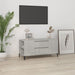 Comodă TV, gri beton, 102x44,5x50 cm, lemn prelucrat - WALTI WALTI