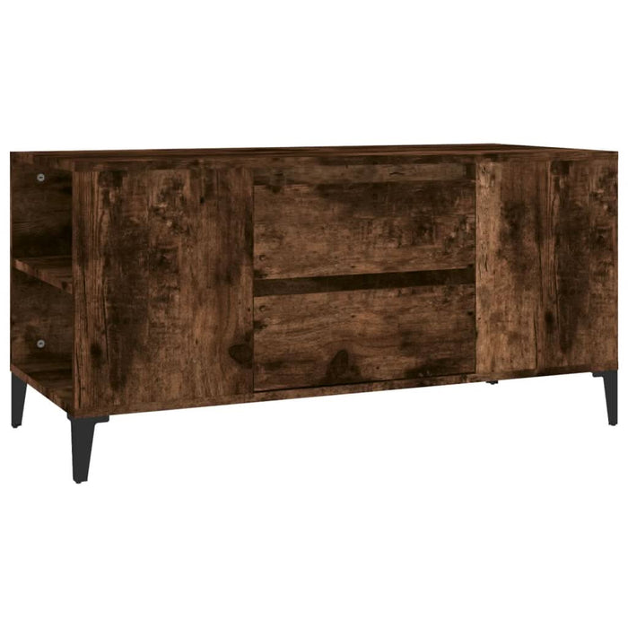 Comodă TV, stejar fumuriu, 102x44,5x50 cm, lemn prelucrat - WALTI WALTI