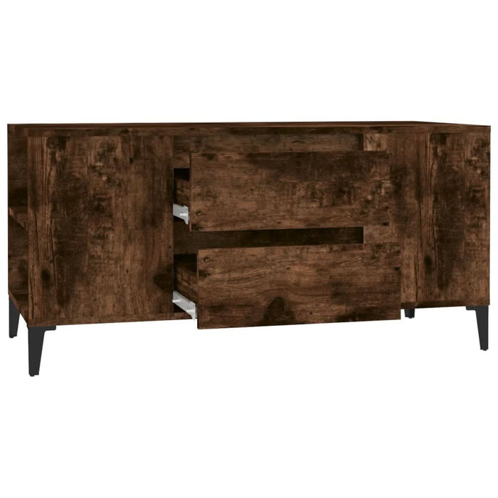Comodă TV, stejar fumuriu, 102x44,5x50 cm, lemn prelucrat - WALTI WALTI
