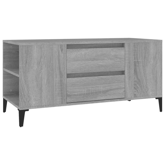 Comodă TV, gri sonoma, 102x44,5x50 cm, lemn prelucrat - WALTI WALTI