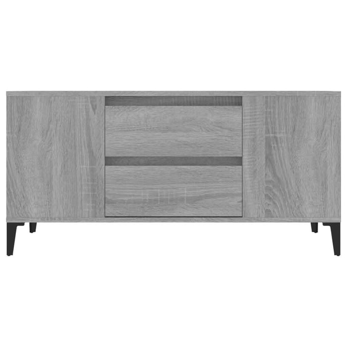 Comodă TV, gri sonoma, 102x44,5x50 cm, lemn prelucrat - WALTI WALTI