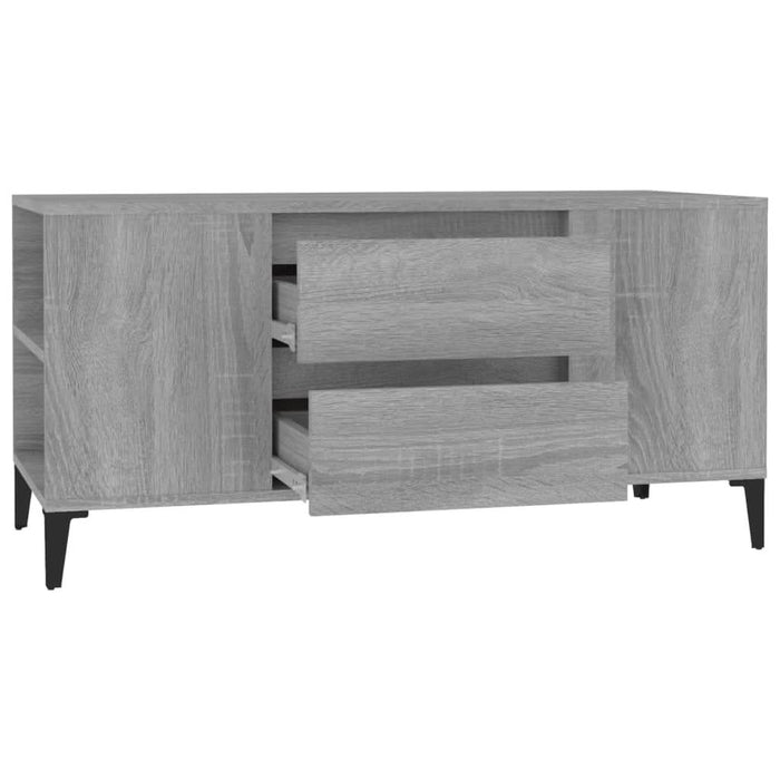 Comodă TV, gri sonoma, 102x44,5x50 cm, lemn prelucrat - WALTI WALTI