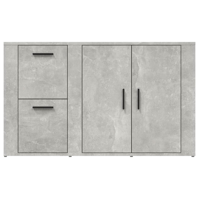 Servantă, gri beton, 100x33x59,5 cm, lemn prelucrat - WALTI WALTI