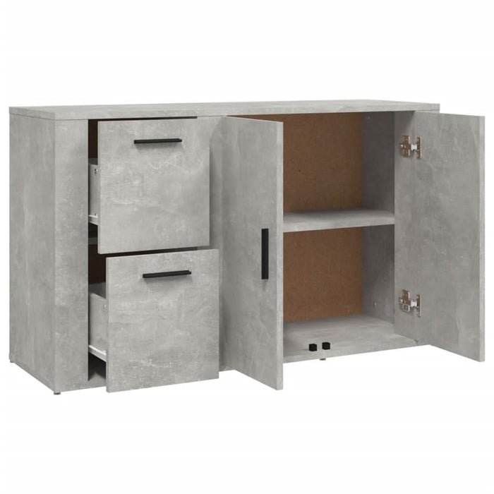 Servantă, gri beton, 100x33x59,5 cm, lemn prelucrat - WALTI WALTI