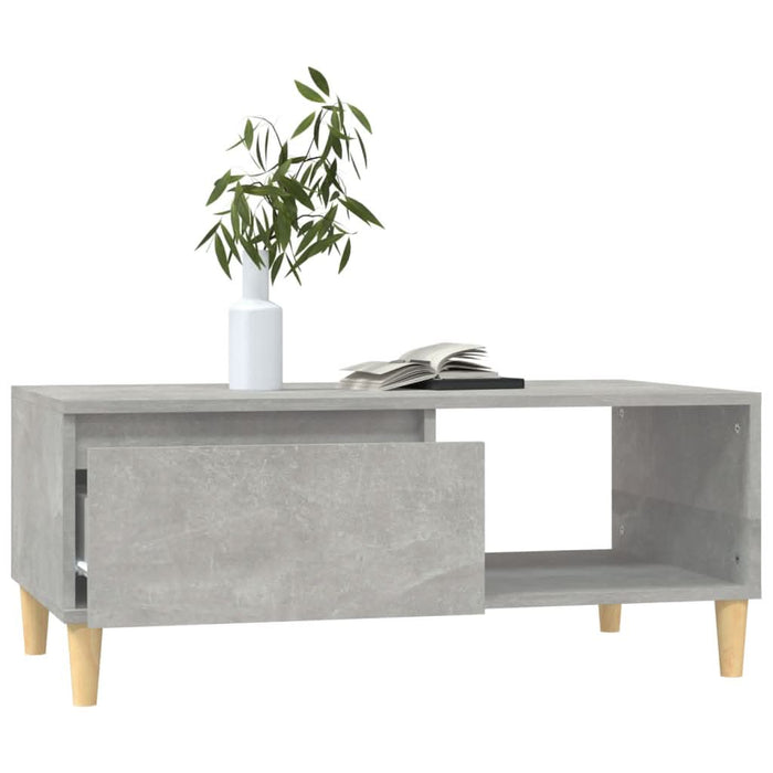 Măsuță de cafea, gri beton, 90x50x36,5 cm, lemn compozit - WALTI WALTI