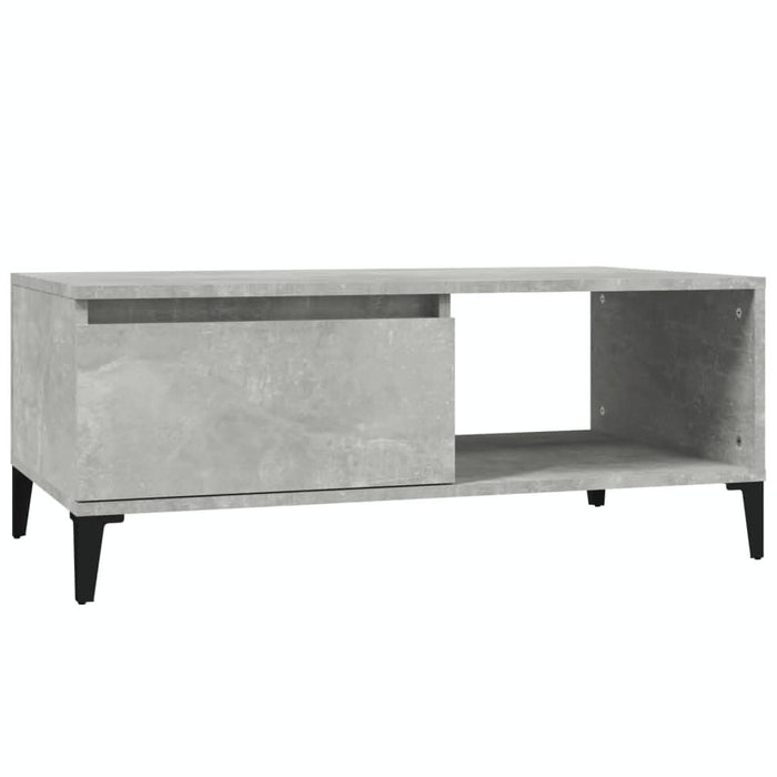 Măsuță de cafea, gri beton, 90x50x36,5 cm, lemn prelucrat - WALTI WALTI