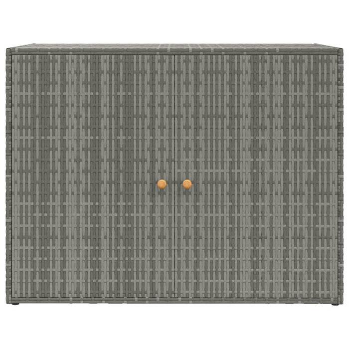 Dulap de depozitare de grădină, gri, 100x55,5x80 cm, poliratan - WALTI WALTI