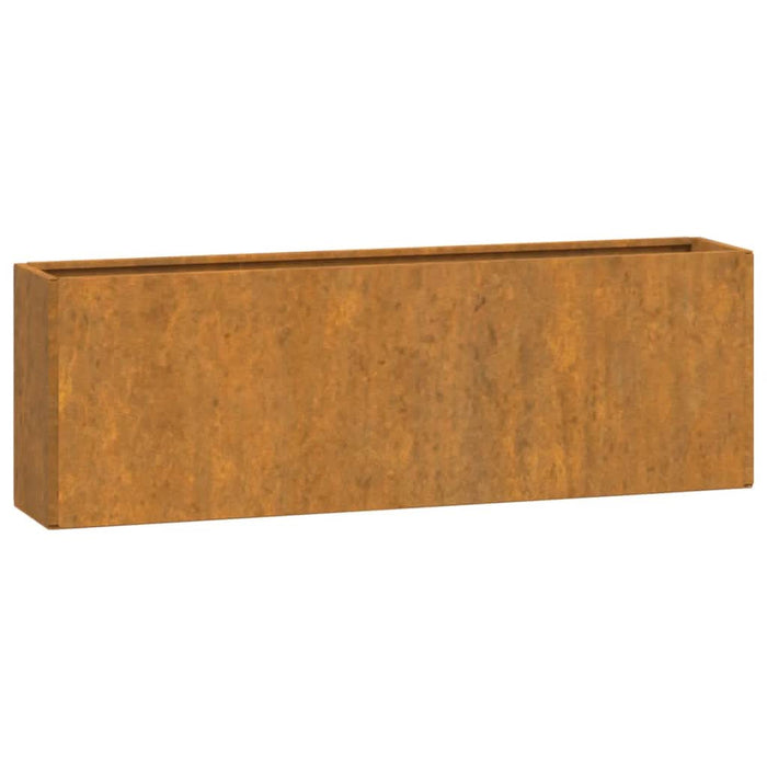 Jardiniere de perete, 2 buc., ruginiu, 53x10x17 cm, oțel corten - WALTI WALTI