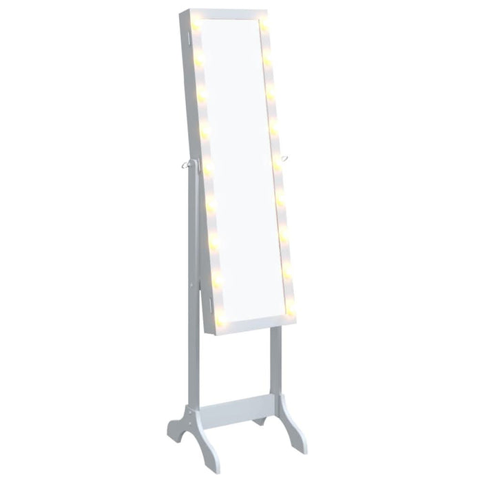 Oglindă de sine stătătoare cu LED, alb, 34x37x146 cm - WALTI WALTI