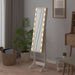 Oglindă de sine stătătoare cu LED, alb, 34x37x146 cm - WALTI WALTI