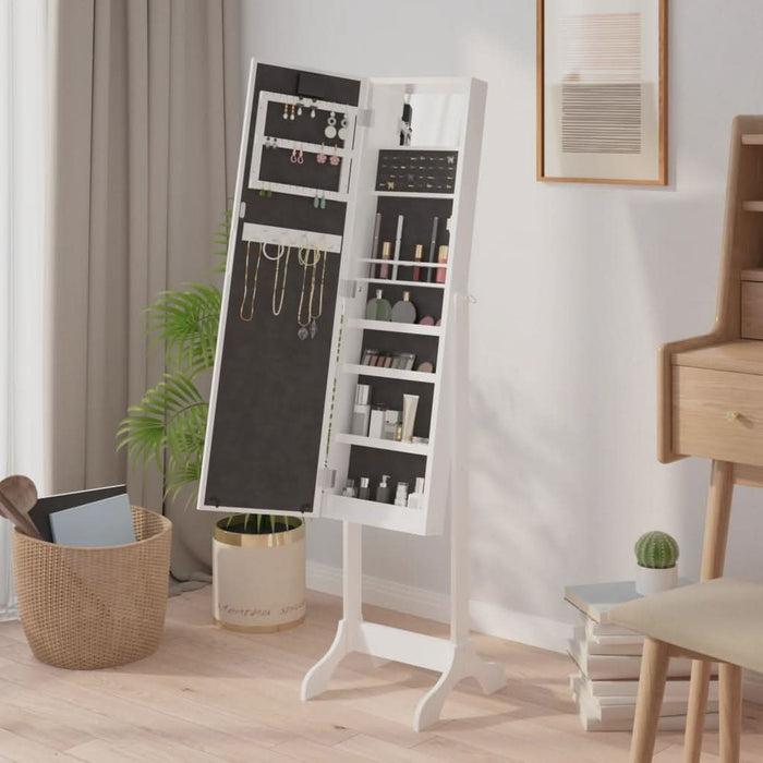 Oglindă de sine stătătoare cu LED, alb, 34x37x146 cm - WALTI WALTI