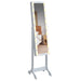 Oglindă de sine stătătoare cu LED, alb, 34x37x146 cm - WALTI WALTI