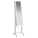 Oglindă de sine stătătoare cu LED, alb, 34x37x146 cm - WALTI WALTI