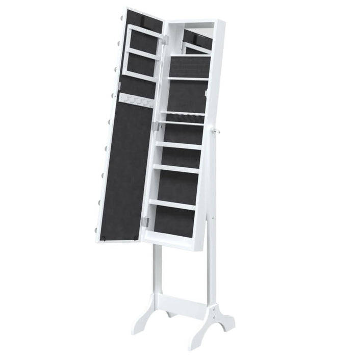 Oglindă de sine stătătoare cu LED, alb, 34x37x146 cm - WALTI WALTI