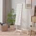 Oglindă de sine stătătoare cu LED, alb, 34x37x146 cm - WALTI WALTI