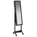 Oglindă de sine stătătoare cu LED, negru, 34x37x146 cm - WALTI WALTI